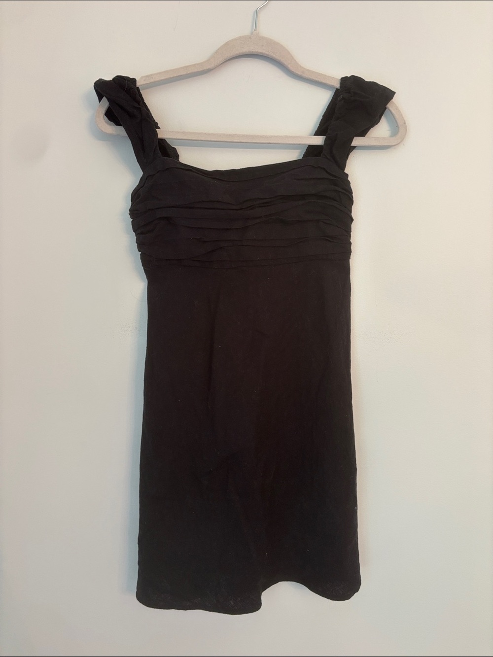Abercrombie & Fitch Black Smocked Emerson Mini Dress Size Small